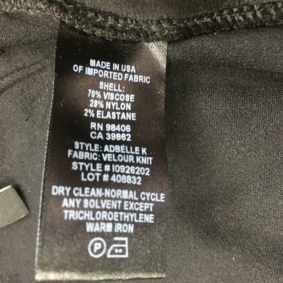 THEORY Black Adbelle K Velour Knit Pull On Slim Fit Legging Pants - Picture 3 of 9